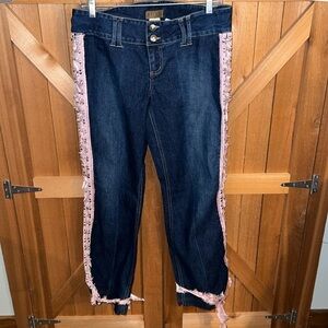XOXO Bootcut Jeans Ribbon Down Sides 9/10